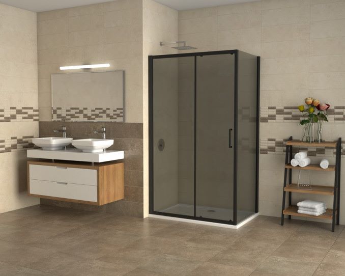 Atlas black tuš kabina