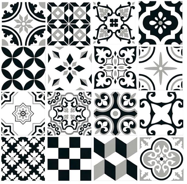 Različita lica pločica habana