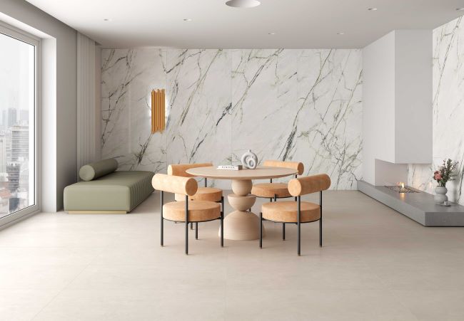 Ambijent Calacatta green matt (6mm) 120x280