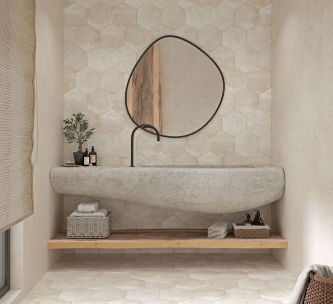 Amb hex apollo beige 23x27