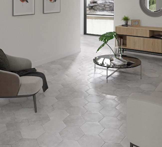 Amb hex apollo grey 23x27