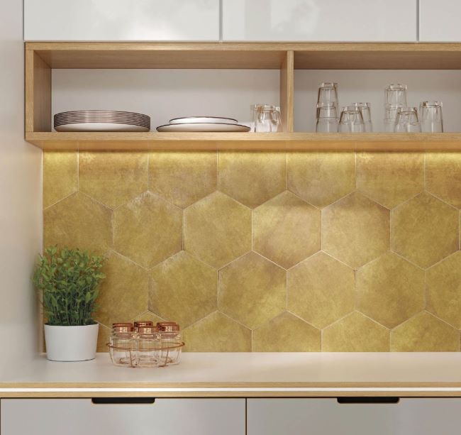 Amb hex apollo mustard 23x27