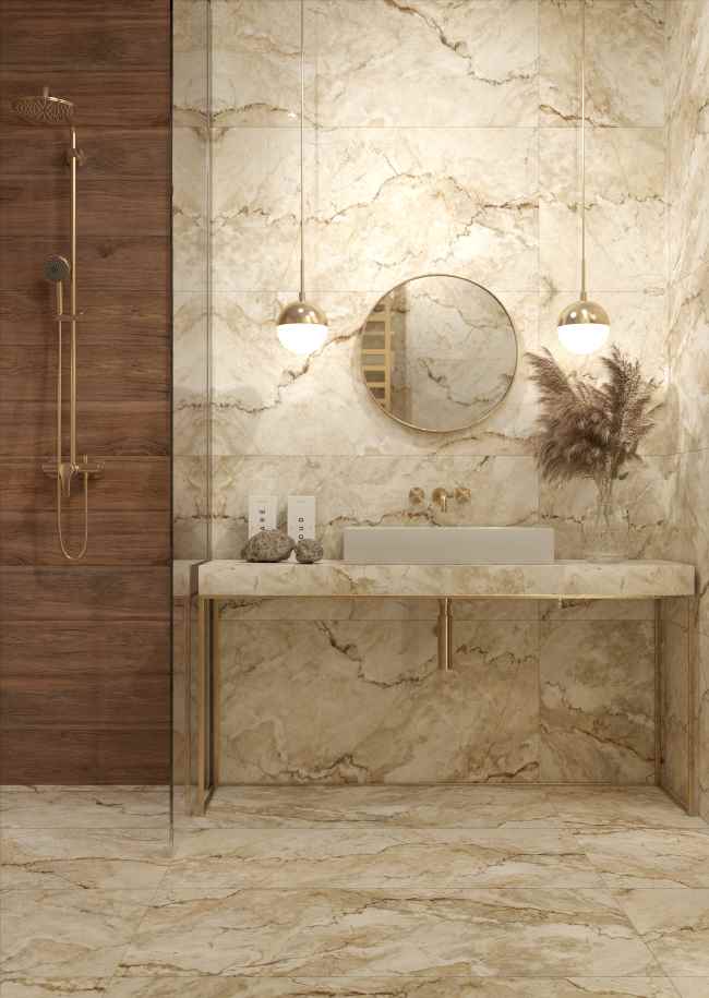 AustralCrema120x60 &VechioPalisandro120x20