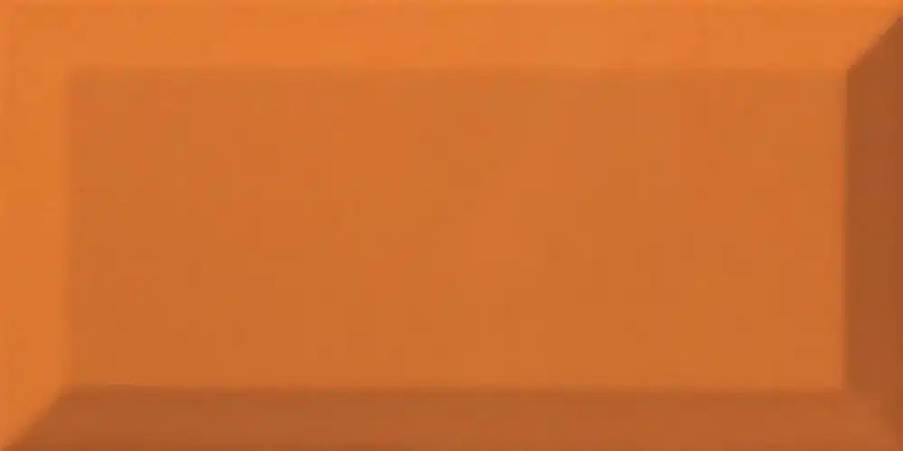 Bisel Naranja Brillo 10x20