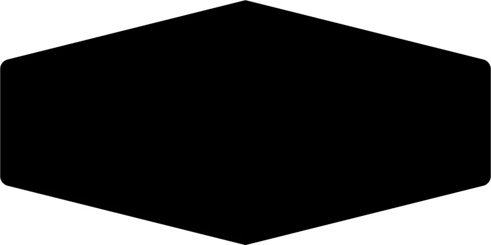 Monochrome Hex Black 10x20 GLOSS