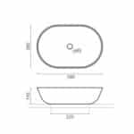 Agra Oval 580x380x145