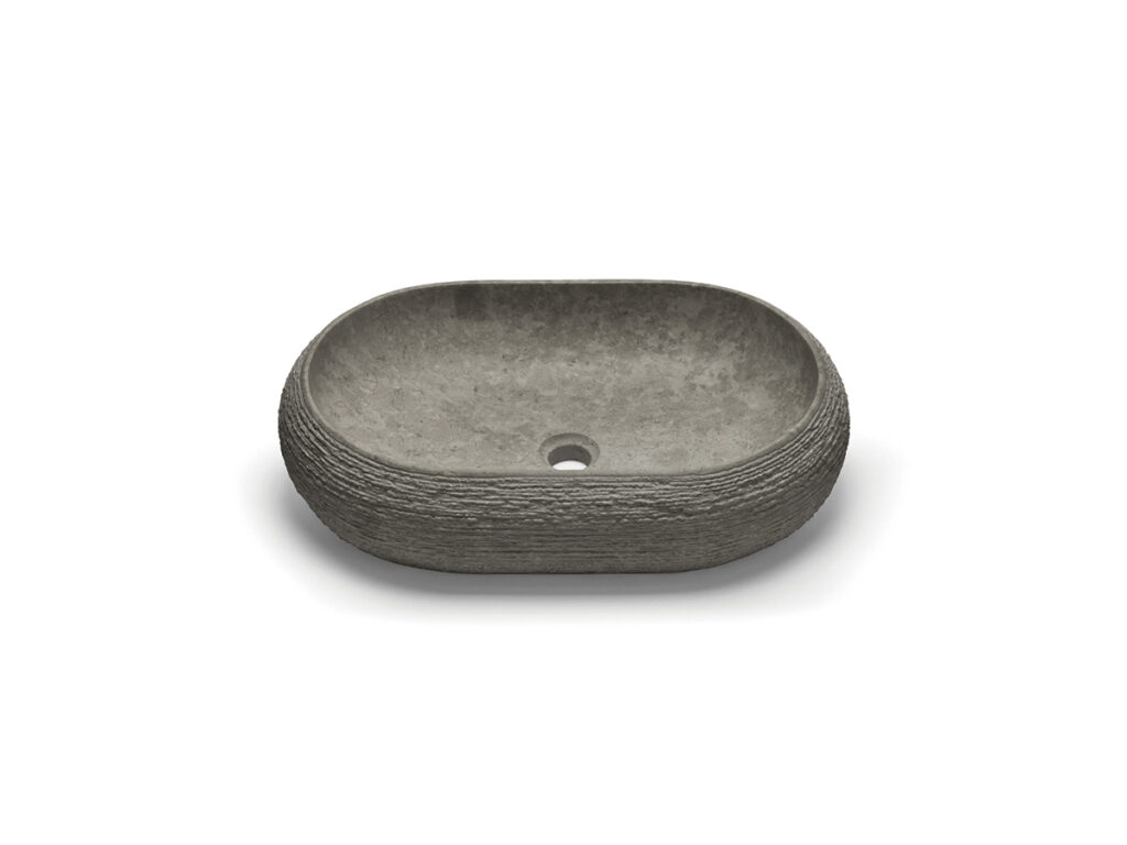Domed Oval Black