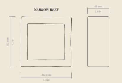 Reef Narrow 11,2x11,2x4,5 Matt  136498