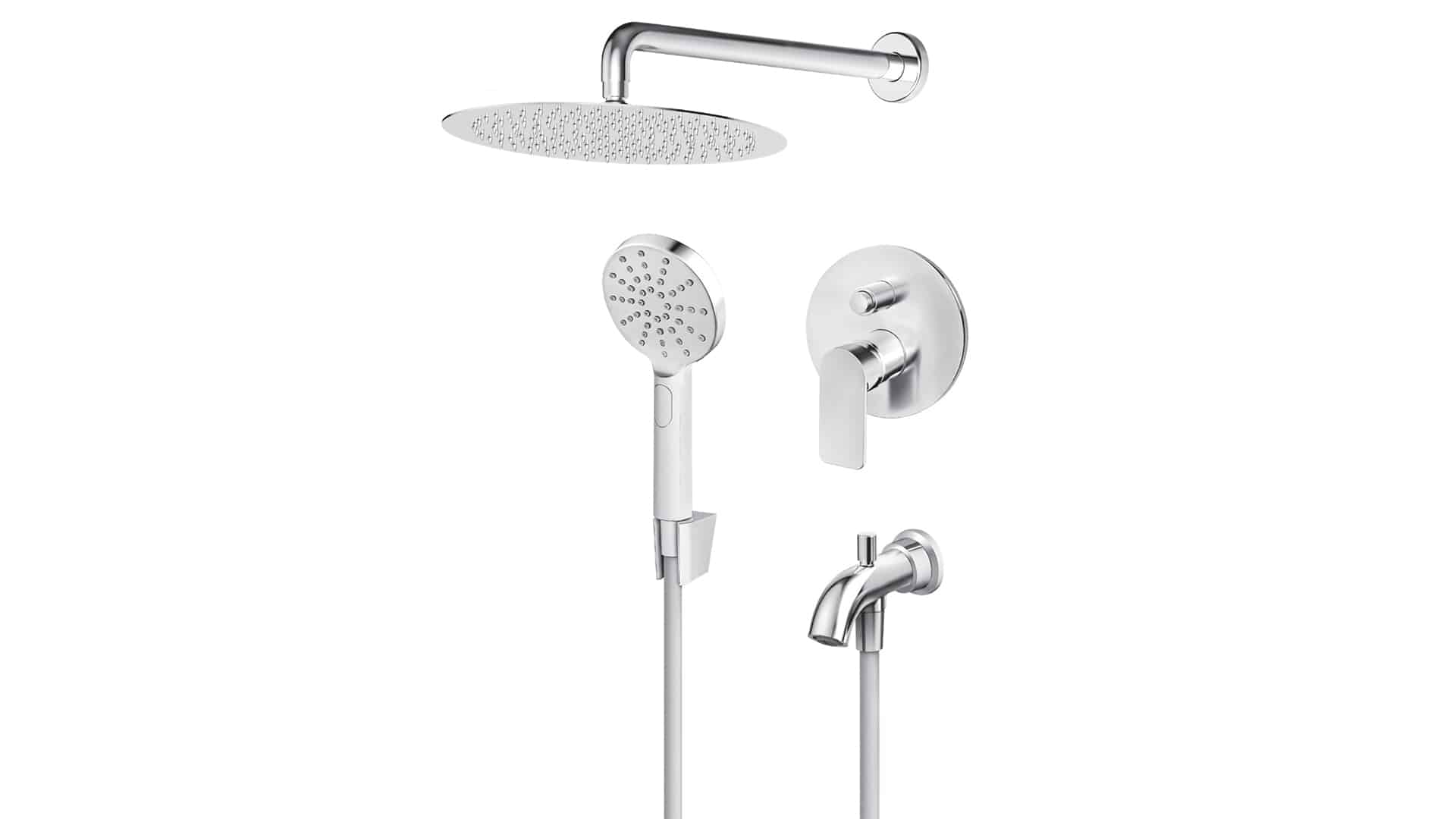 S2 - Uzidna baterija za tuš kabinu, Chrome gloss - 231701
