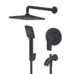 S2 - Uzidna baterija za tuš kabinu, Black matt - 231701B1
