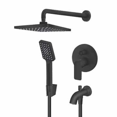 S2 - Uzidna baterija za tuš kabinu, Black matt - 231701B1