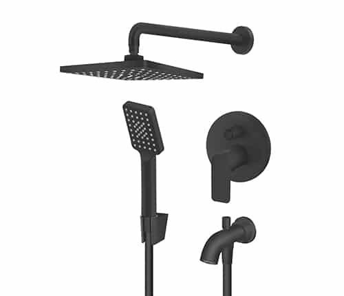 S2 - Uzidna baterija za tuš kabinu, Black matt - 231701B1