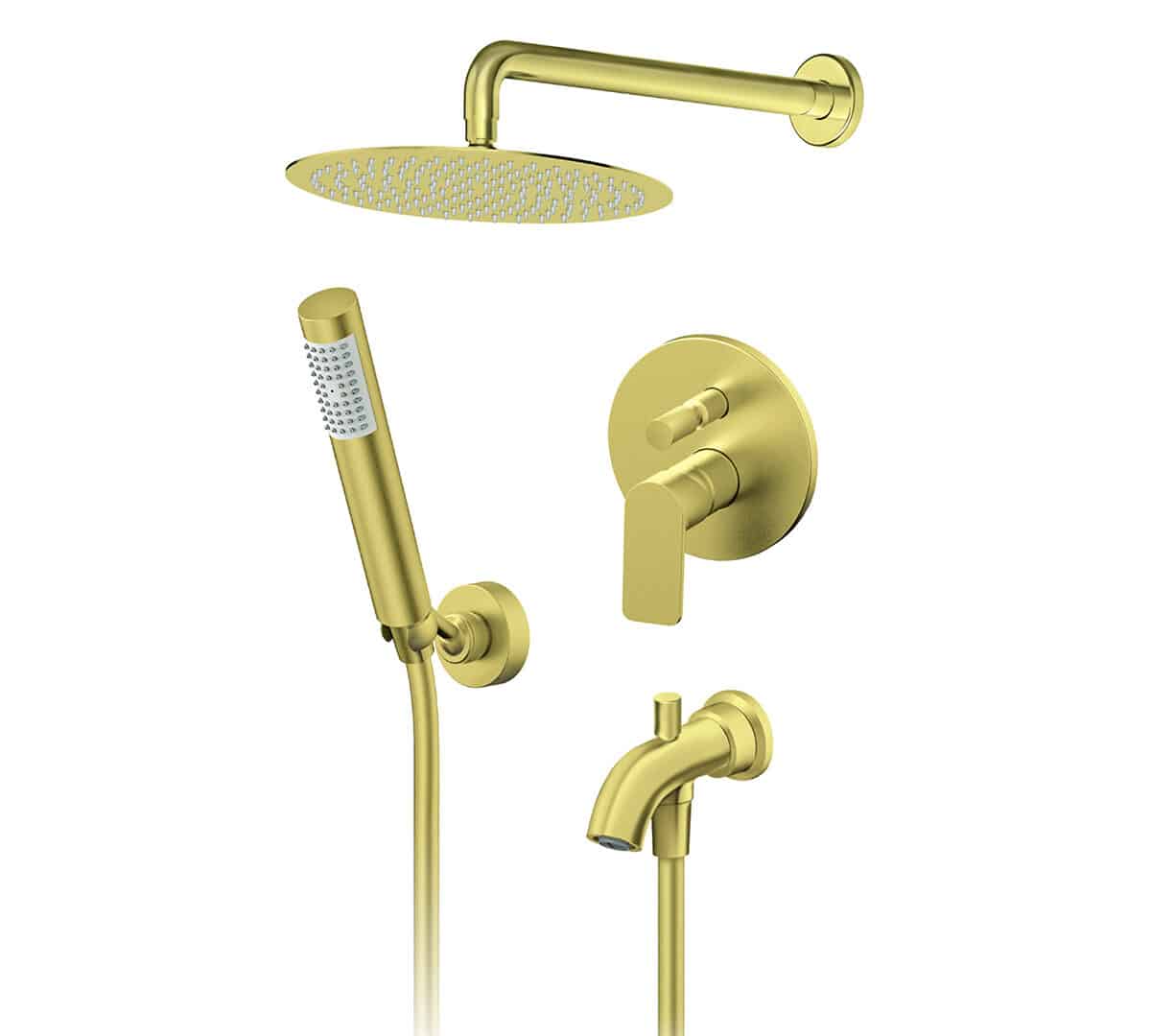 S2 - Uzidna baterija za tuš kabinu, Gold matt - 231701G1
