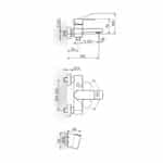 S2 - Baterija za kadu, Black matt - 233101B
