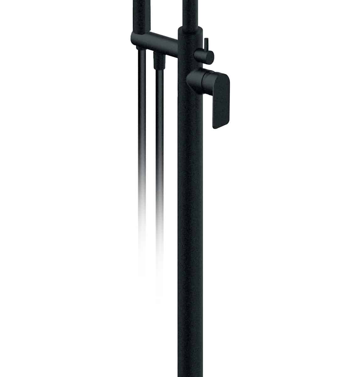 S2 - Samostojeća baterija za kadu, Black matt - 233109B