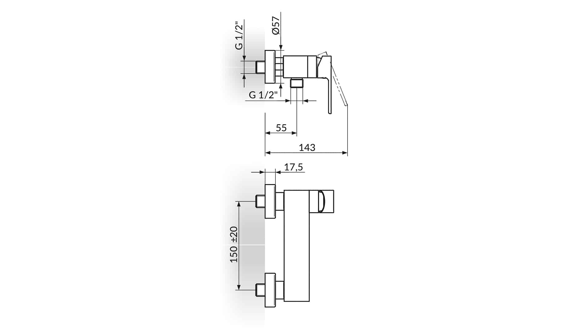S2 - Baterija za tuš kabinu - 237101B