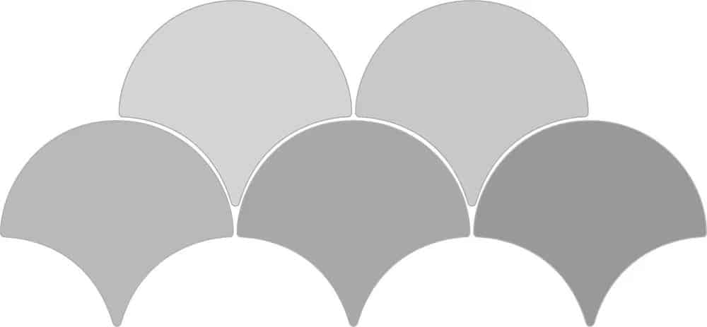 Sailing Drop Light Grey 15,2x17,2 Glossy